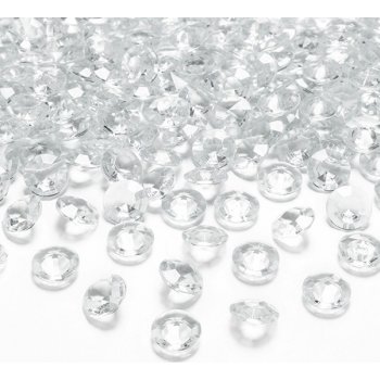 Konfetky diamantové transparentní 100ks 12mm