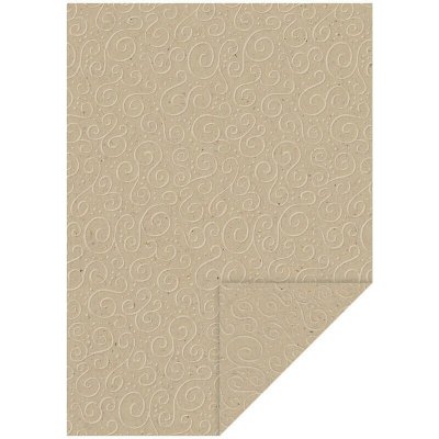 Heyda Kraftový papír embosovaný A4 s reliéfem Milano světle šedý 220g/m2 1ks – Hledejceny.cz