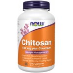 Now Foods Chitosan 500 mg plus Chromium 240 kapslí – Hledejceny.cz