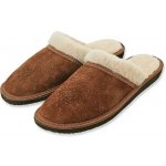 Ovčí Věci dámské kožené pantofle s ovčí vlnou semišové – Zboží Dáma