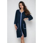 Bavlněný župan Denisa tmavě modrý – Zboží Dáma