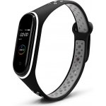 Xiaomi Mi Band 3/4 náhradní náramek Sportovní prodyšný Černo šedý MBSCZ-4SPPRCS – Zboží Živě