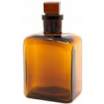 Láhev skleněná hranatá s broušeným úzkým hrdlem 150ml HNĚDÁ 820294u-150 – Hledejceny.cz