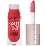 Makeup Revolution Pout Bomb lesk na rty se zvětšujícím efektem Cherry Sheer Red 4,6 ml – Zboží Mobilmania