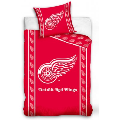 TipTrade Hokejové povlečení NHL Detroit Red Wings bavlna 140x200 70x90