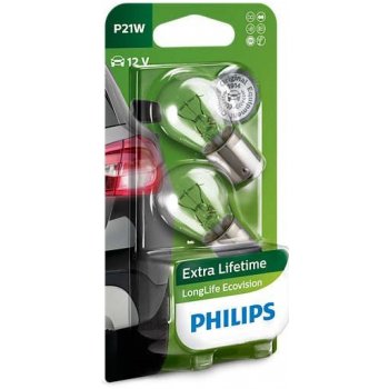 Philips LongLife EcoVision 12498LLECOB2 P21W BA15s 12V 21W