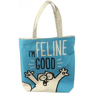 Látková taška se zipem Simon´s Cat I´m Feeline Good – Zboží Mobilmania