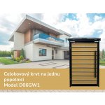 Scorpion elektro s.r.o. Přístřešek na popelnici D06GW1 celokovový kryt antracit hnědý – Zboží Dáma