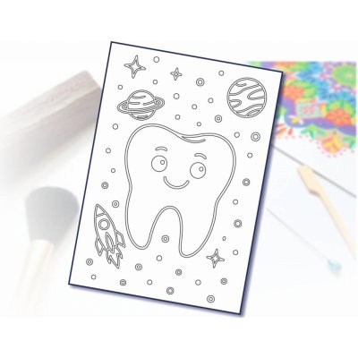 Radost v písku Šablona na pískování zoubek A6 – Zboží Mobilmania