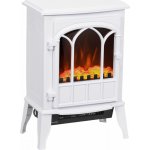 Homcom Elektrický volně stojící krb 39 x 23x 56,5 cm bílý – Zboží Mobilmania