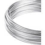 Drát hliníkový dekorační kulatý - stříbrná – Sleviste.cz