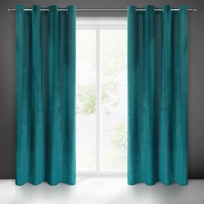 Takoy Závěs LUSSI z lesklého sametu s žakárovým vzorem-HF-384505 | 140 x 250 cm – Hledejceny.cz