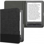 kwmobile Pouzdro pro PocketBook Touch Lux 3 / Basic Lux / Basic Touch 2 ze syntetické kůže a kanvasu Antracitová / Černá – Hledejceny.cz