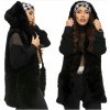 Dámská vesta Fashionweek kožešinová vesta s kapuci Premium KARR01 černá