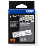 BROTHER FLe-2511, předřezané štítky - černá na bílé, šířka 21 mm FLE2511 – Zboží Živě
