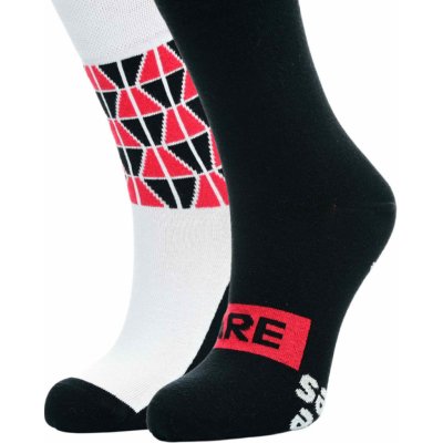 VoXX Ponožky Little Shoes Black/White, 2 páry – Sleviste.cz