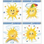 Velikonoční dekorace Sluníčka 30x30cm, ručně malovaná, okenní – Zboží Dáma