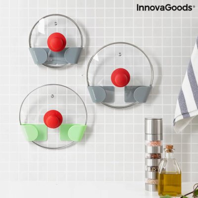 Sada 3 lepicích držáků na kuchyňské pokličky Smarack - InnovaGoods – Zboží Mobilmania