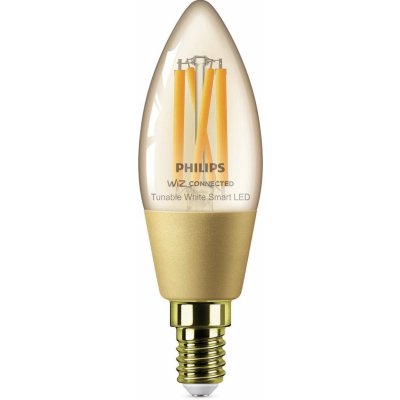 Philips Smart Chytrá LED žárovka 4,9W, E14, jantarové sklo, Tunable White – Hledejceny.cz