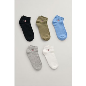 GANT SHIELD SNEAKER SOCKS 5 PACK modrá