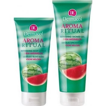 Dermacol Aroma Ritual Vodní meloun tělové mléko 200 ml + sprchový gel 250 ml dárková sada