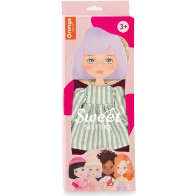 ORANGE TOYS Sweet Sisters Obleček s pruhovanými šaty – Zboží Mobilmania