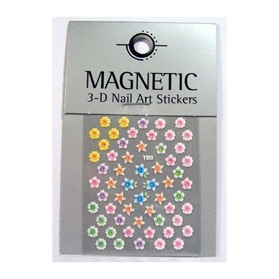 Magnetic Nail Samolepky na nehty 3D 487 – Zboží Mobilmania
