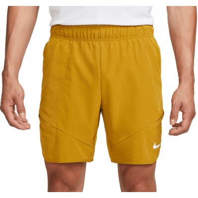 Nike Dri-Fit Advantage Short 7in bronzine/lime blast/white – Zboží Mobilmania