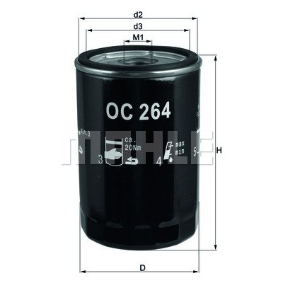 MAHLE ORIGINAL Olejový filtr OC264 | Zboží Auto
