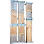 Benco Vyvýšený záhon dřevěný 80 x 60 x 20 cm přírodní smrkové dřevo – Hledejceny.cz