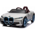 BMW i4 elektrické autíčko s licencí 2x45W + měkké křeslo Eva kola bílá – Zbozi.Blesk.cz