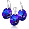 Lafira stříbrná sada Oval Swarovski Heliotrope 2866