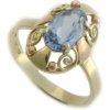 Prsteny Zlatnictví Zlatíčko Zlatý prsten barokní s akvamarínem 900.00001