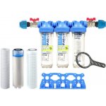 PRODO Sada filtru Senior 10 TRIO. Komplet připojení 1. Snížení dusičnanů ve vodě. QA 10 AF-SX 114249 – Sleviste.cz