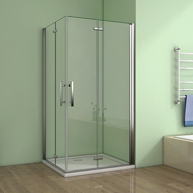 H K Obdélníkový sprchový kout MELODY R118, 110x80 se zalamovacími dveřmi