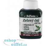 MedPharma Zelený čaj 200 mg vit.E + Se + Zn 67 tablet – Hledejceny.cz