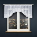 Dekorační oblouková krátká záclona na žabky JOWITA 80 bílá 300x80 cm MyBestHome – Zboží Mobilmania