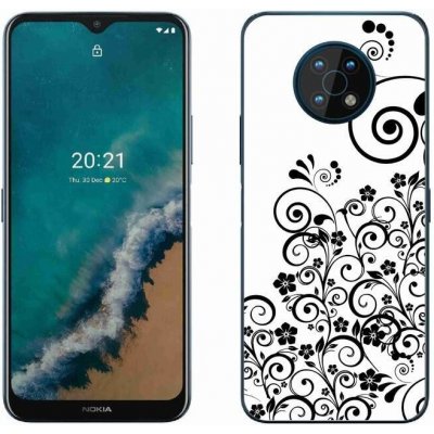 Pouzdro mmCase Gelové Nokia G50 - černobílé květinové vzory – Zbozi.Blesk.cz