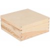 Úložný box ČistéDřevo dřevěná krabička 20 x 20 x 9 cm