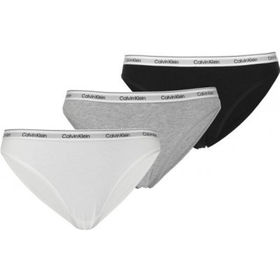 Calvin Klein BIKINI 3PK Dámské kalhotky černá – Zboží Mobilmania