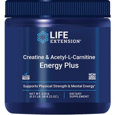 Life Extension Creatine & Acetyl-L-Carnitine Energy Plus 233 g – Zboží Mobilmania
