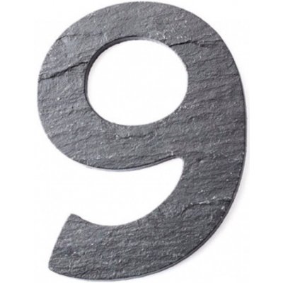 Ecokámen Číslice břidlicová - malá Typ: číslice 9 – Sleviste.cz