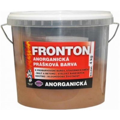Fronton prášková barva, k probarvení stavebních směsí malt a betonů, 0281 tmavě hnědá, 4 kg – Hledejceny.cz