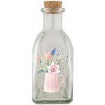 Skleněná lahvička 250 ml - Květiny – Hledejceny.cz