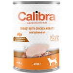 Calibra Dog Adult krůta a kuřecí srdíčka 400 g