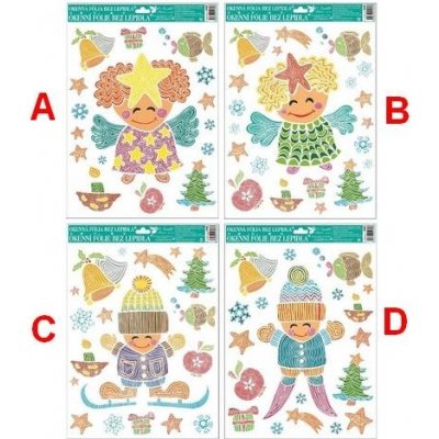 Fólie okenní veselé obrázky z linek 42x30cm set – Hledejceny.cz