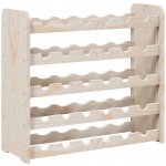vidaXL Regál na víno 67,5 x 25 x 60 cm masivní borové dřevo – Zbozi.Blesk.cz