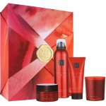 Rituals The Ritual Of Ayurveda sprchová pěna The Ritual Of Ayurveda 200 ml + tělový krém The Ritual Of Ayurveda 100 ml + tělový peeling The Ritual Of Ayurveda 125 g + vonná svíčka dárková sada – Zboží Dáma