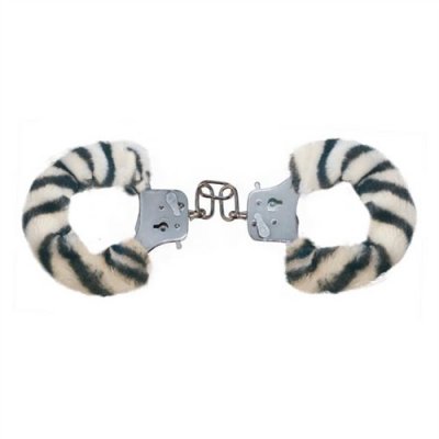 Furry CUFFS ZEBRA PLUSH pouta – Zboží Mobilmania