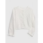 Gap 536453-02 Dětský pletený kardigan Bílá – Zboží Dáma
